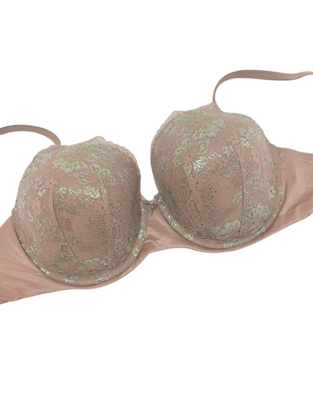 VICTORIA'S SECRET Body by Victoria Lined Demi Tan/pinkish Underwire bra 38DD/38E